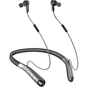 Rechargeable Bluetooth Hearing Amplifier - Wireless Hands-Free Neckband w/Noise Reduction, Neck Sound Amplifying Device Helps Aid Comfortable Hearing for Listening, Watching TV for Seniors & Adults