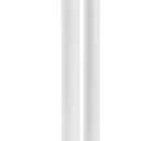 iDesign Una Plastic Toilet Bowl Brush and Plunger Combo Set for Bathroom Cleaning and Storage, White