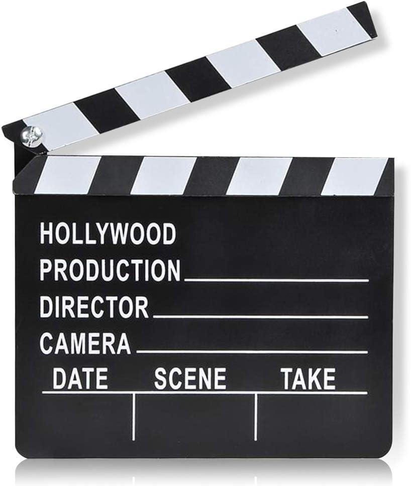 ArtCreativity Movie Clapboard, Hollywood Movie Theme Party Decorations, Academy Awards Party Supplies and Film Dcor, Slate Clapperboard Prop for Stage Plays, Fun Photo Booth Prop