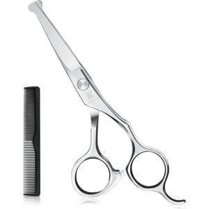 6.1 inch Kids Hair Cutting Scissors Safety Rounded Tips Haircut Scissors, K KaCaKaCa Professional Safe Hair Cutting Shears for Baby, Toddler, Children, Women and Men, Barber, Salon and Home Use
