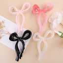 4 Pcs Bow Hair Clips Elegant Hair Claw Butterfly Hair Accessories for Girls Nonslip Butterfly Clips Hair Grips Styling Accessories for Women