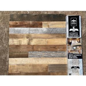 Authentic American Barnwood - 100% Reclaimed Barn Wood Wall Planks, 36 inch Length, Multi-Width, DIY Accent Wall for Home, Office or Business, 10 Square Ft.