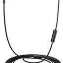 MORMOQUE EP-06 Wired Earbuds in-Ear Earphones, Build-in Microphone Noise Isolating Headphones,3.5mm Jack 4.9ft Long Cord Ear Buds, HD Bass Audio, with 6 Ear Tips, for Smartphones/Laptop/Computer Etc-Black, Classic Black