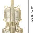 12pcs Musical Instruments Ornaments Christmas Decoration - Gold Tiny Instruments Set - Xmas Tree Hanging Decorations Christmas Crafts DIY Dollhouse Accessories Holiday Decor