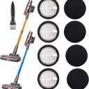 4 Pack Hepa Replacement Filters and 4pack Sponge Compatible with AFNOP Acevac11 Cordless Vacuum Cleaner.