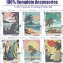 gganmtere 6 Packs Landscape Diamond Art Kits for Adults,Beach Diamond Paintings Beginner,5D Full Drill Diamond Painting Dot,Gem Art for Adults Wall Decor 12x16inch