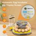 Incubator for Hatching Eggs-12 Egg Capacity, 2026 Newly Upgraded Automatic Egg Turner, Temperature & Humidity Control, 360 Viewing for Chicken, Duck and Quail Eggs (Grey)