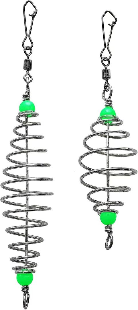Spring Carp Fishing Feeder: 20pcs Heavy Duty Steel Bait Cage Carp Fishing Equipment