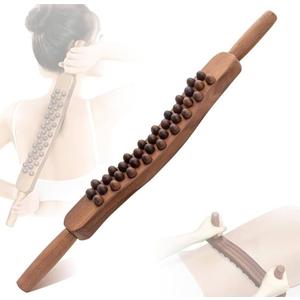 Gua Sha Wooden Massage Tools，Wood Therapy Massage Tools，Lymphatic Drainage Massager，Wood Therapy Release Back Legs Shoulder Pain，Masajeador para Celulitis Y Grasa Abdominal De Madera (34 Knobs