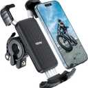 Hiboy Bike Phone Holder, 360 Rotatable Universal Motorcycle Phone Mount, Wrap Anti Shake Bicycle Scooter Handlebar Phone Clip for 5.1-6.8" Cellphone