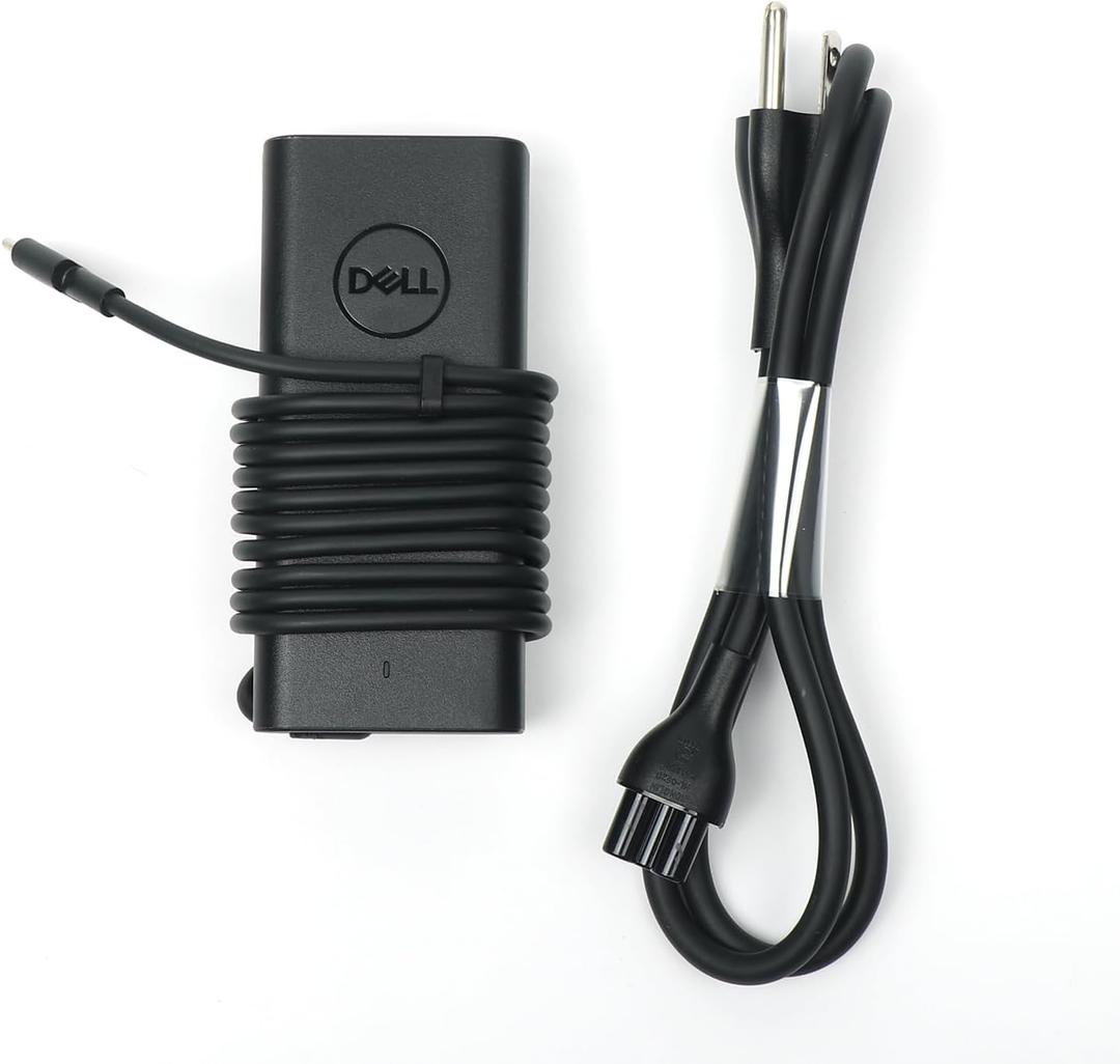 Dell 65W USBC Laptop Charger,Latitude 5400 5410 5420 5430 5440 5450 Power AC Adapter with Power Cord Cable, Black, HA65NM190