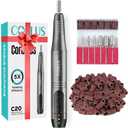 COSLUS C20 Cordless Nail Drill Electric File: Professional for Acrylic Gel Dip Powder Nails Portable Nail Drill Machine Kit for Manicure Pedicure Nail Set with Everything Rechargeable Lightweight