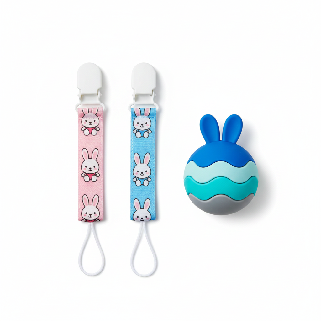 Baby Egg Teether Blue