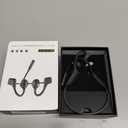 Bone Conduction Headphones with Mic, Bluetooth 5.3, Open-Ear Headphones with Noise-Canceling Rotated Boom Microphone, Wireless Headset Sweatproof Earphones for Working, Running, Driving(Black)