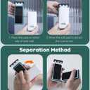 Pawfly Strong Magnetic Fish Tank Cleaner Aquarium Magnetic Glass Cleaner Brush with 2 Detachable Scrapers, Floating Scrubber Brush Cleaning Tool for 1/4-1/2 Inch Thick Glass