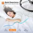 addlon Ceiling Fans with Lights and Remote, 20'' Low Profile Flush Mount Ceiling Fan, 30006000K Dimmable LED Fandelier, Bladeless Crystal Fan Light for Bedroom, Kitchen, Living Room, Black