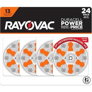 RAYOVAC 13CR-24 HEARING AID BATTERY 24PK