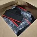 ZOBER All in One Christmas Ornament Storage Box & Decoration Container - Easy Access Removable Trays, Keeps 73 Ornaments - Adjustable Extent Area for Figurines and Pockets for Decoration - Black