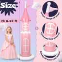 2 Pack 6.2 ft Birthday Party Decorations, Castle Inflatable Stand Castle Blow up Yard Decorations for Garden Indoor Outdoor Party Supplies(Pink, Princess)