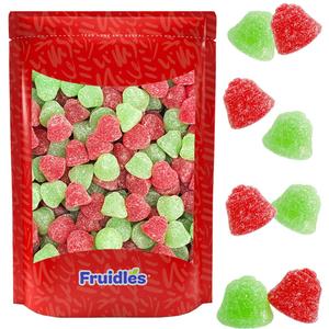 4 x Fruidles Christmas Holiday Jelly Bells Mix Fruit Gummi Candy, Delicious Holiday Shaped & Flavored Gummies, Party Bag Fillers (Half-Pound) (8 Ounce (Pack of 1))