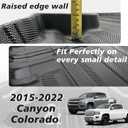 TripleAliners Truck Mat Compatible with 2015-2022 Chevy Colorado/GMC Canyon 5FT Accessories, Truck Bed Mat Heavy Duty Custom Fit All Weather Protection TPE Pickup Liner