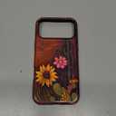 Magnetic Case for iPhone 17 Pro Max,Compatible with Magsafe PC Hard Shell Silicone Inner Bumper, Anti-Scratch Full-Body Cover Shockproof Slim Design Retro Cactus Sunflower