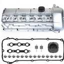 MITZONE Upgrade Aluminum Valve Cover Kit Compatible with 1998-08/2002 BMW Z3 323i 325i 328i 330i 525i 528i 530i X5 2.5L 2.8L 3.0L Part 11121432928