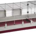 Ferplast Krolik XXL Rabbit Cage w/Wire Extension | Rabbit Cage Includes All Accessories & Measures 63.8L x 23.62W x 19.68H Inches