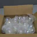 30Pcs Christmas Iridescent Ornaments Balls, 2.4" Transparent Plastic Ornaments with Removable Silver Cap Hanging Cords for Xmas Holiday Home Party Decor DIY Crafts