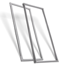 2-Pack Refrigerator Door Seal for Whirlpool WRF535SMBM00 WRF535SWHZ04WRF532SMHZ00 WRF532SMBM01 MFF2558VEM4 KBFS20ECMS00 WRF535SMBW00 Models, Replaces W10830162 Refrigerator Door Gasket