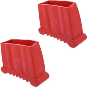 SafeStep Ladder Accessories, 2-Pack Non-Slip Feet Covers Universal Step Ladder Pads & Anti-Skid Rubber Covers, Security Bumpers for Extension and Little Giant Type Ladders, Floor Protectors