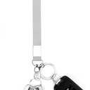 Suweibuke Women Small Wristlet Keychain Wallet Slim Lanyard Card Case Holder ID Case Wallet with Detachable Keychain Wristlet