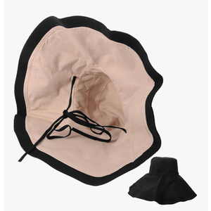 Beaupretty Oversized Brim Sun Hat for Women Uv Foldable Reversible Design for Travel Beach Camping and Outdoor Activities Lightweight and Stylish Sun Hat Black