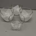 Vintage Glass Dessert Bowls, 9oz Clear Ice Cream Dessert Cups, Footed Ice Cream Bowls Glass for Sundaes, Yogurt, Breakfast, Oats, Sorbet, Ice Cream, Cocktail, Condiment, Trifle (8)