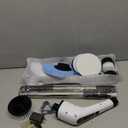 Bomves Electric Spin Scrubber, Cordless Cleaning Brush Scrubber for Home, 8 Replaceable Brush Heads-90Mins Work Time, 3 Adjustable Size, 2 Speeds for Bathroom Shower Bathtub Glass Car