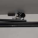 Black Tension Curtain Rod 41-126 In(4-10Ft), Long Curtain Rod No Drilling for Window or Bathroom,Outdoor Tension Rods for Patio, Heavy Duty Shower Rod,Rod Diameter 1.26In-One-bond stretching