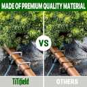 TiTifield 4 Inch 180 Pack Landscape Staples Galvanized Garden Stakes Anti-Rust Landscape Pins for Weed Barrier Fabric, Artificial Turf and Landscape Fabric