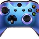 eXtremeRate Purple and Blue Chameleon Front Housing Shell Faceplate for Xbox One X S Controller Model 1708 - Controller NOT Included