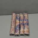 SmoothNovelty Set of 4 Boho Heat Resistant Placemats 17.7 x 11.8 Inch Faux Leather & Rubber Waterproof Table Protector Heat Proof Place Mat 350f for Dining Kitchen Table