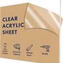 Falken Design 32" x 32" x 1/8" Clear Acrylic Plexiglass Sheet – Durable, UV-Resistant, Scratch-Proof Panel for Signage, Display Cases, DIY Projects, and Custom Laser Cutting