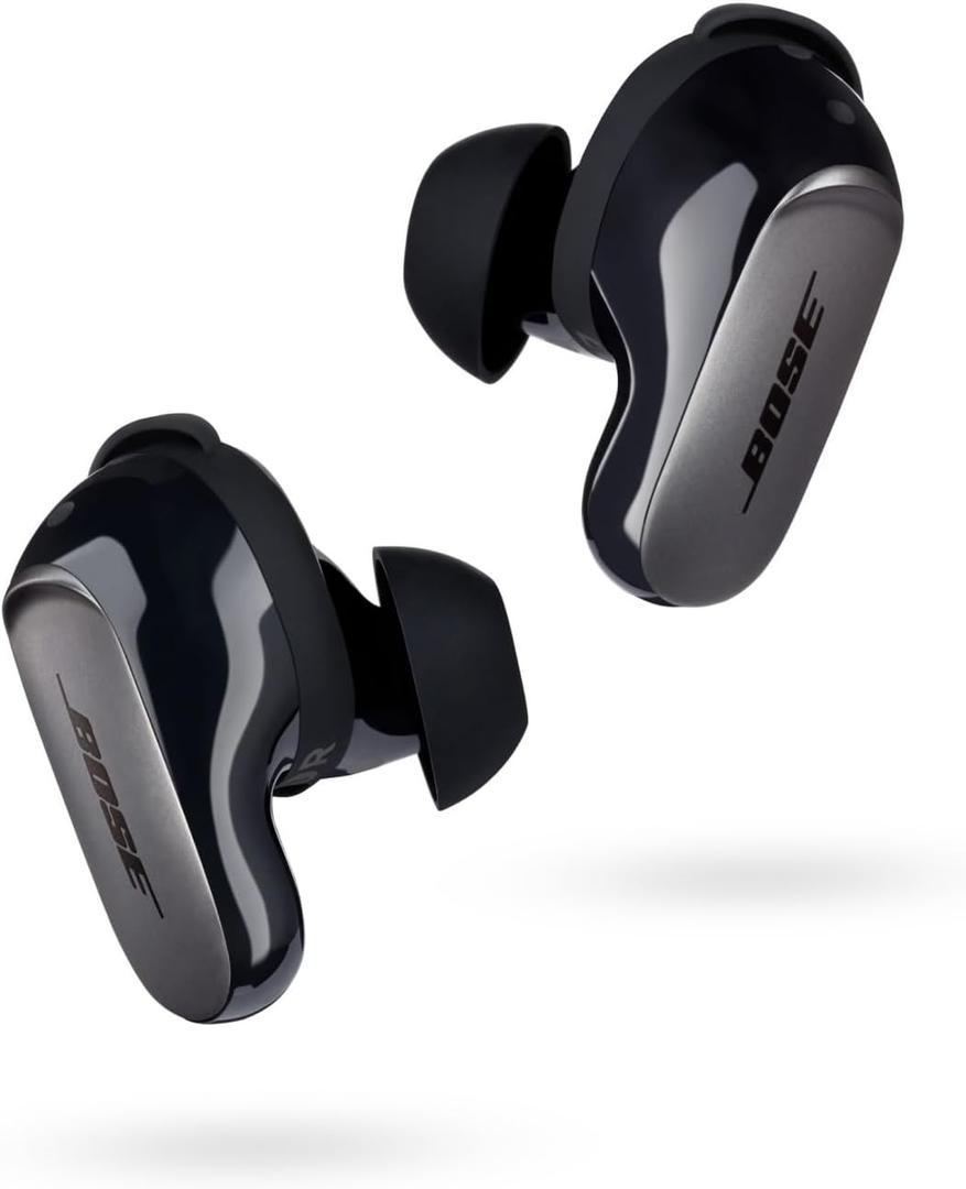 Bose QuietComfort Ultra Bluetooth Earbuds, Wireless Earbuds with Spatial Audio and World-Class Active Noise Cancellation, Deep Bass, Up to 6 Hours of Playtime, Black Bose QuietComfort Ultra Bluetooth Earbuds, Wireless Earbuds with Spatial Audio and World-Class Active Noise Cancellation, Deep Bass, Up to 6 Hours of Playtime, Black