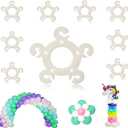 135 Pcs Flower Balloon Clips for Balloon Arch Plastic Balloons Arch Clips Flower Balloons Connectors Clip Holders for Weddings Birthdays