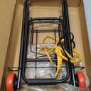 Folding Lightweight Hand Truck,2 Wheels Shopping Cart Easy-to-Store Utility Dolly for Personal, Moving, Travel and Shopping Use - 80 Pounds Weight Capacity, Black