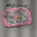 Kacctyen Pink Bow Clear Makeup Bag Coquette Pink Bow Travel Toiletry Preppy Cosmetic Bag Travel Organizer Trendy Portable Gift for Women Girlfriend Bridesmaid Birthday Mothers Day