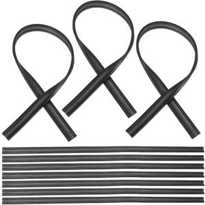 Wiper Blade Refill, 27.5inch Wiper Blade Refill 10pcs Universal Windshield Frameless Strips Inserts Replacement for Front Car Easy Install Fits for Car, Truck, SUV (70xX1CM, Black)