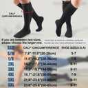 NEENCA Zipper Compression Socks, Medical Graduated Compression Socks for Pain Relief, Women & Men Circulation, Swelling, Travel, Pregnancy, Flight, Nurses, Running, Athletic1 Pair, 20-30 mmHg (Large-X-Large, Black)