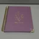 bloom daily planners Undated To-Do List Planner with Hourly Timed Schedule for Appointments - 185 Daily Pages (Half Year) - Hard Cover Page A Day Agenda (7 x 9) - Purple Linen