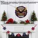 American 250th Anniversary Decoration 3D Double Layer Wooden Snow Eagle Wooden Door USA Freedom Wreath for Front Door Sign Wall Signs Decor Wreaths Sign Hanging for Home Wall Decor Outdoor Indoor Party Supply