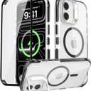 Magnetic for iPhone 17 Case, Built-in Screen Protector Black