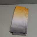 ALAGEO Valances Curtain Yellow and Grey Ombre Kitchen Curtain Valances Gradient Gradual Color Window Treatment Short Topper Curtains for Kitchen Bathroom Living Room 1 Panel 42"x12"